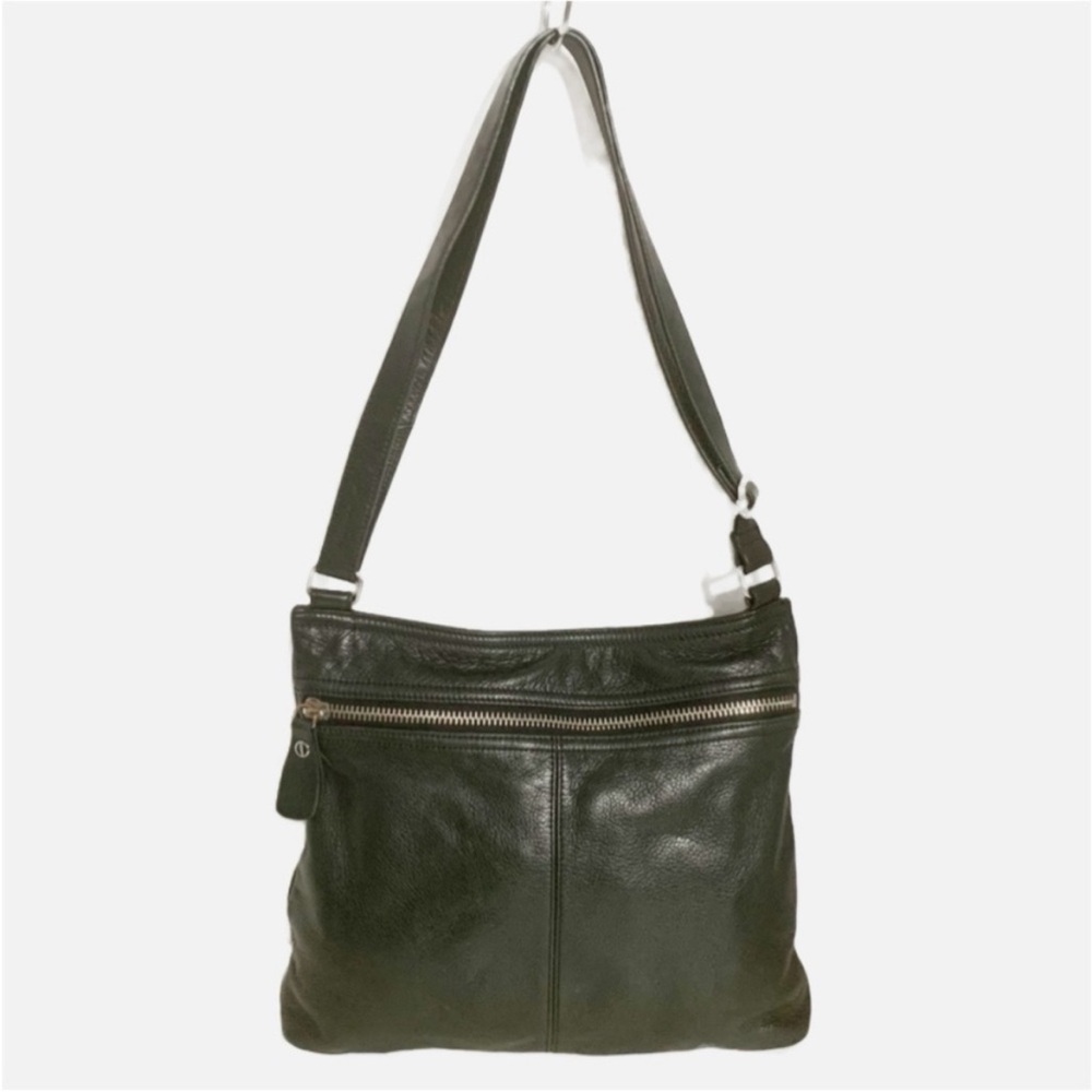 Margot Leather Adjustable Crossbody Shoulder Bag Fully Lined Zip Closure Black 🖤